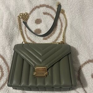 Army Green Michael Kors Whitney Bag
NWT